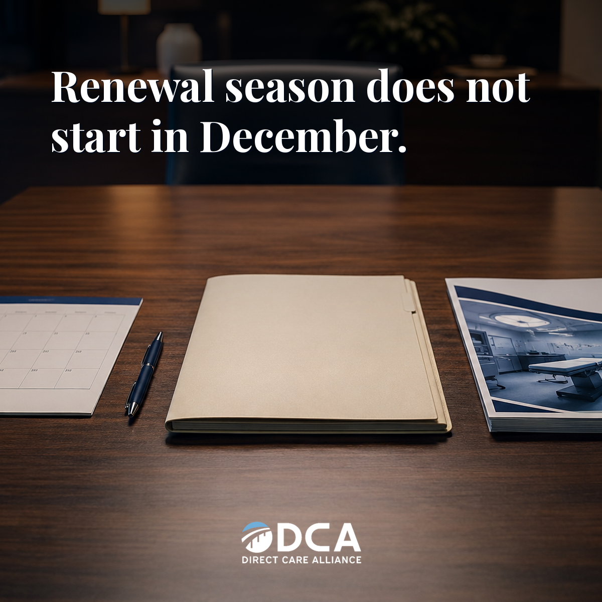 Creative for Renewal season does not start in December