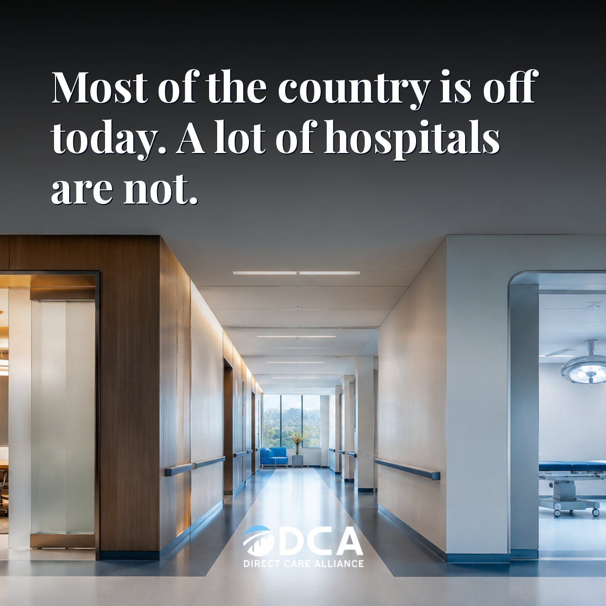 Creative for Most of the country is off today