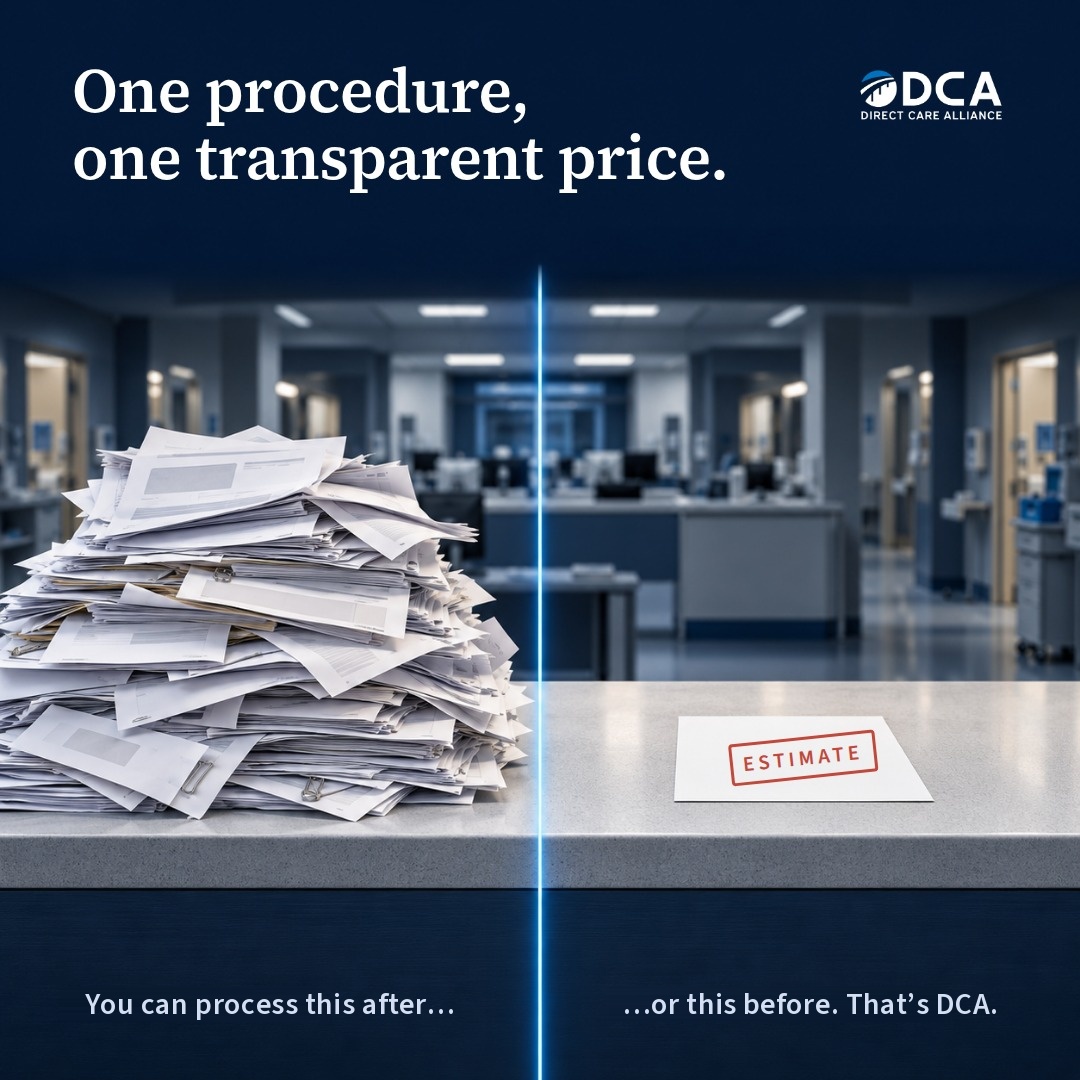 Creative for One procedure, one transparent price